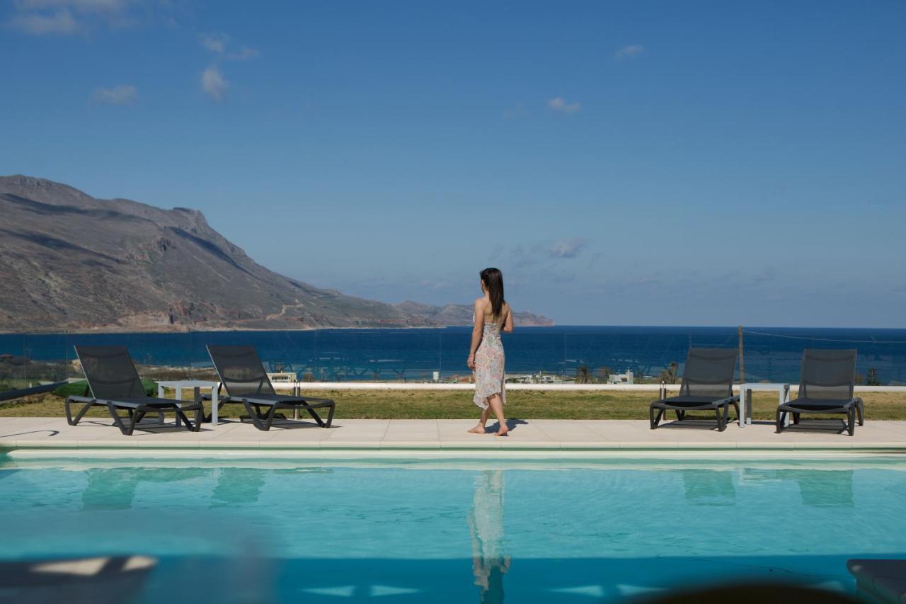 Larimar Luxury Sea View Villa Kíssamos Exteriör bild