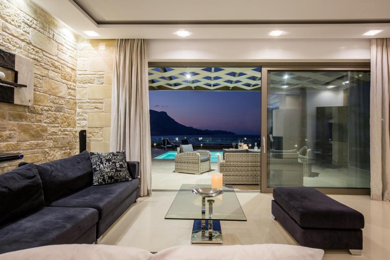 Larimar Luxury Sea View Villa Kíssamos Exteriör bild
